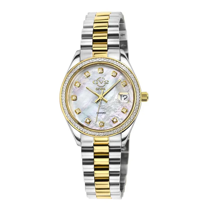 Đồng Hồ Nữ Gevril GV2 Turin Diamond 12424B Màu Demi (Vàng-Bạc)