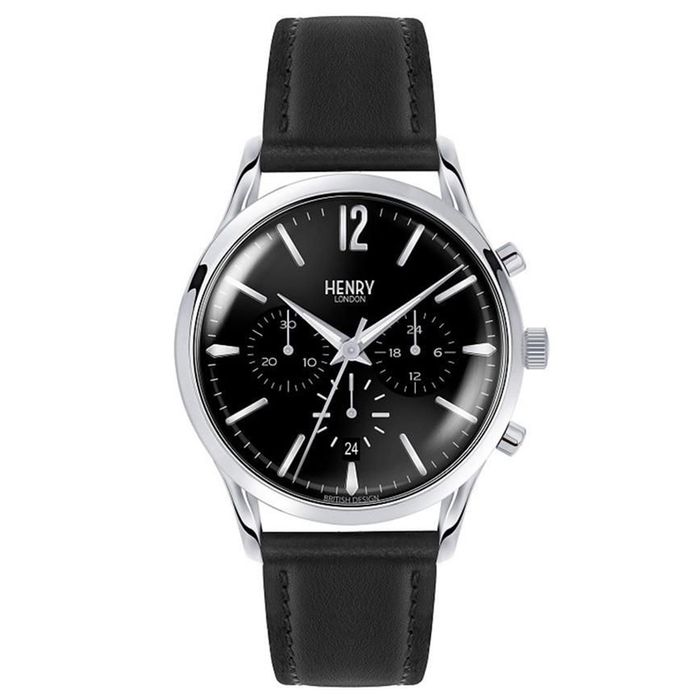 Đồng Hồ Unisex Henry London HL41-CS-0023 Màu Đen Bạc