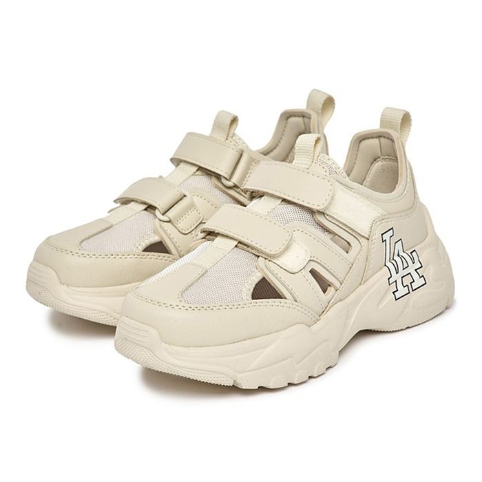 Giày Sục Trẻ Em MLB Big Ball Chunky Mask Los Angeles Dodgers 7ASHCB333-07IVS Màu Trắng Kem