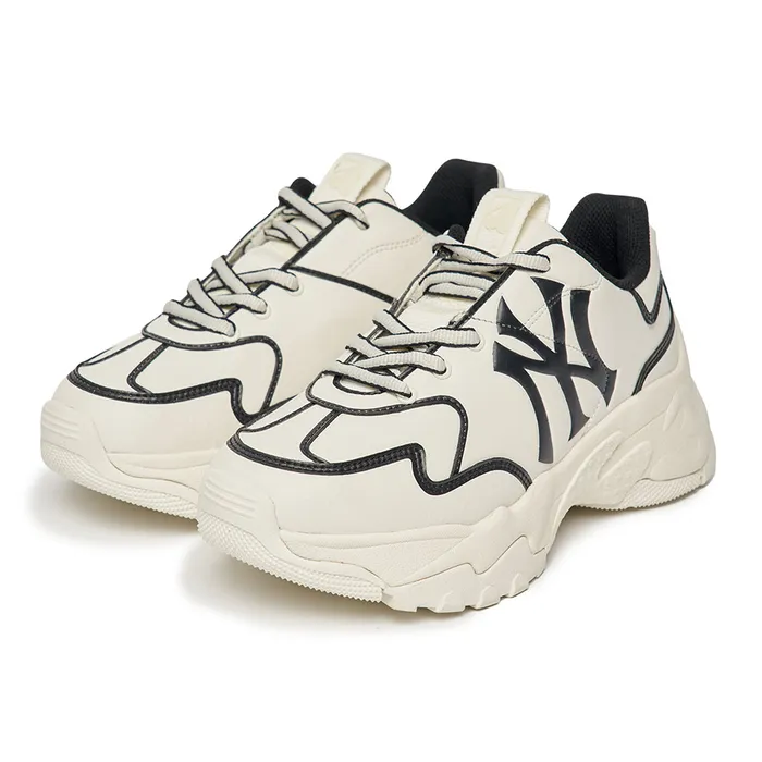 Giày Thể Thao MLB Big Ball Chunky A Line New York Yankees 3ASHCLS2N-50BKS Màu Trắng Size 250