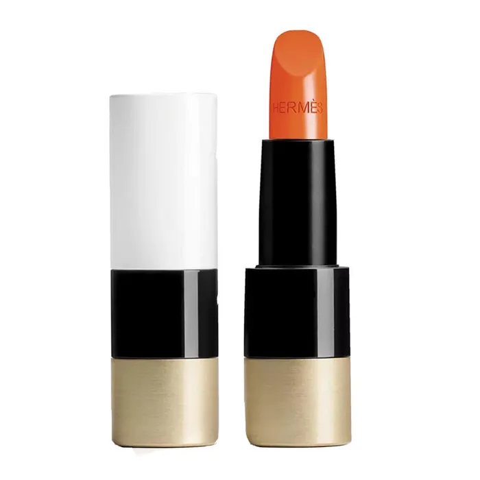 Son Hermès Rouge Satin Lipstick 33 Orange Boîte Màu Cam Tươi