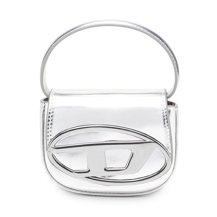 Túi Đeo Vai Nữ Diesel 1DR-XS-S - Mini Bag In Mirrored Leather X08957PS202 Màu Bạc