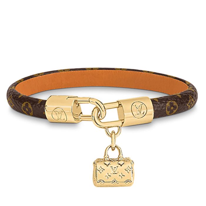 Vòng Đeo Tay Nữ Louis Vuitton LV Speedy Charm M8031F Màu Nâu Size 17