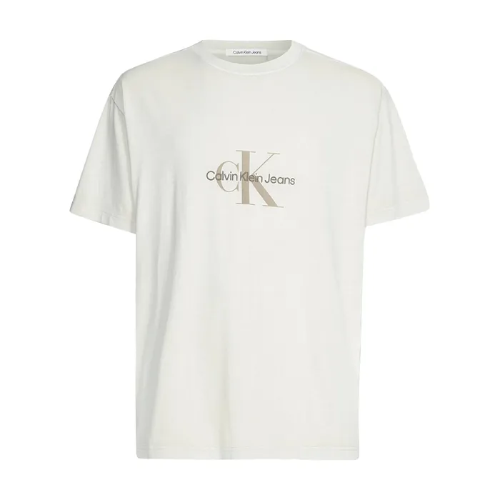 Áo Thun Nam Calvin Klein CK Tshirt J323306 ACI Màu Be