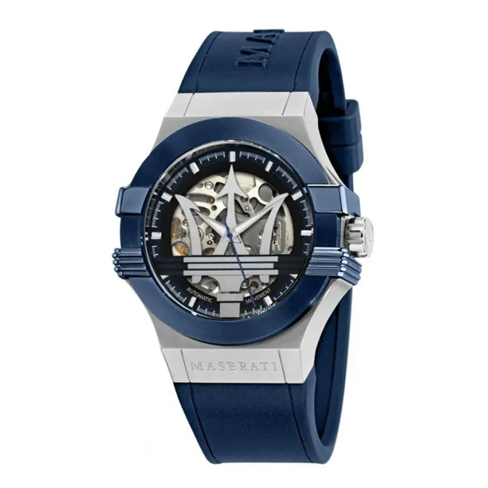 Đồng Hồ Nam Maserati Potenza Automatic Skeleton Dial Men Watch R8821108035/ R8821108028 Màu Xanh Blue