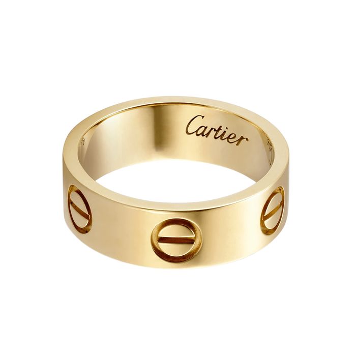 Nhẫn Nam Jewery Luxury Love Ring Không Kim Cương B4084600 Màu Vàng Gold Size 58