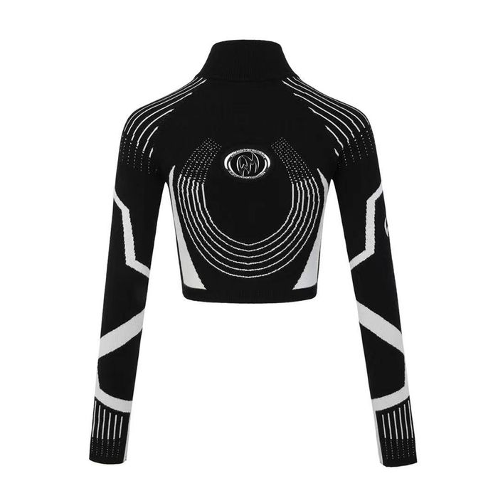 Áo Khoác Nữ Weird Market Croptop Future Short Cardigan Licorice Màu Đen