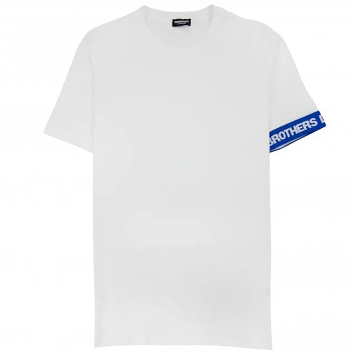 Áo Phông Nam Dsquared2 Swim Shorts & Underwear Dsq2 Icon Arm Band Tshirt 0007271702 Màu Trắng Size S