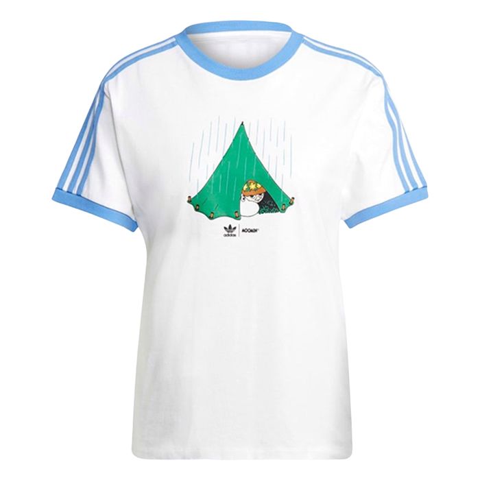 Áo Phông Nữ Adidas Originals X Moomin Tshirt Màu Xanh Trắng