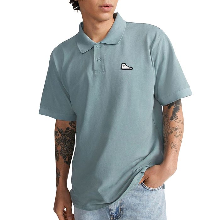 Áo Polo Nam Converse Ss Polo Shirt 10024739-A03 Màu Xanh Xám