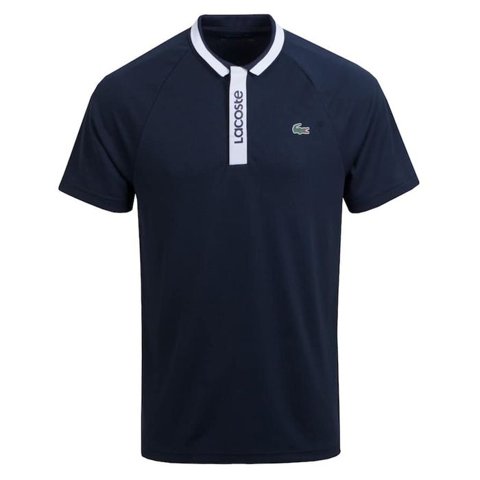 Áo Thun Nam Lacoste Sport Short Sleeve Graphic Placket Technical Golf Màu Xanh Navy