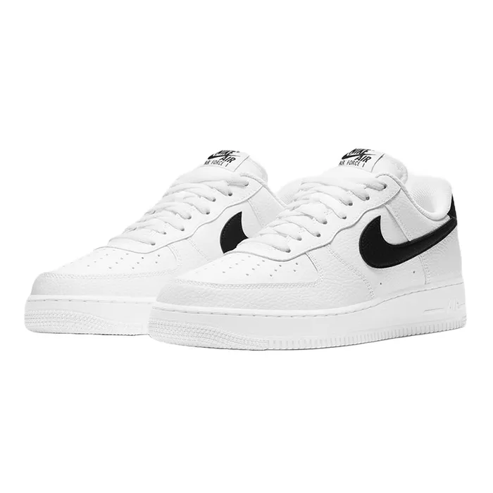 Giày Thể Thao Nam Nike  Air Force 1 07 Low White Black Running Shoes Màu Trắng Size 41