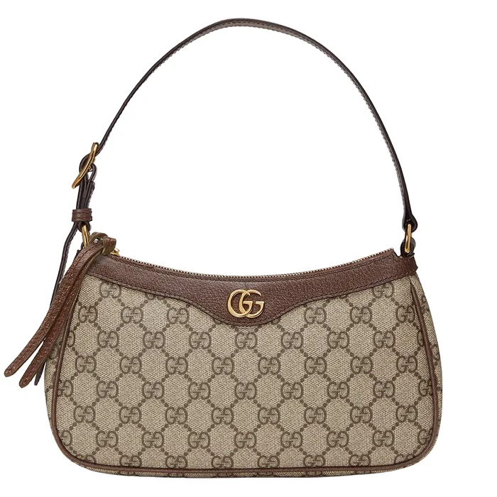 Túi Đeo Vai Nữ Gucci Ophidia GG Handbag Small Màu Be Nâu