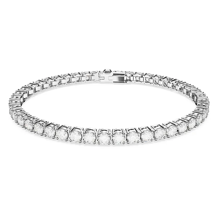 Vòng Đeo Tay Nữ Swarovski Matrix Tennis Bracelet 5648937 Màu Bạc Size M
