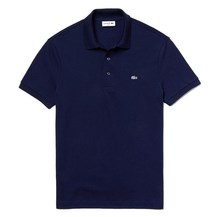 Áo Polo Nam Lacoste Men's Slim Fit LAMEPONASF Màu Xanh Navy Size XL