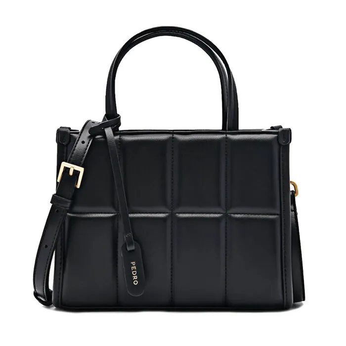 Túi Đeo Chéo Nữ Pedro Mini Quilted Handbag PW2-55210035 Màu Đen