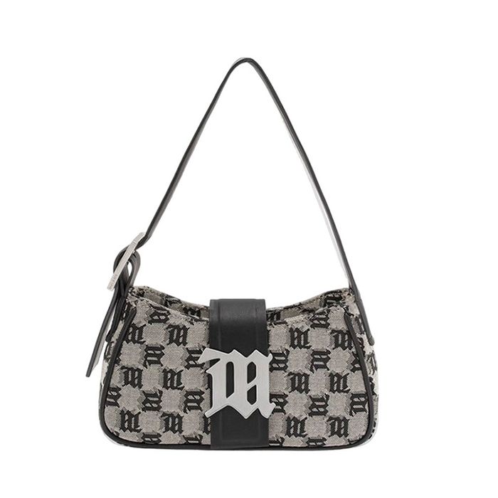 Túi Đeo Vai Misbhv Jacquard Monogram Shoulder Bag Mini Màu Đen Xám