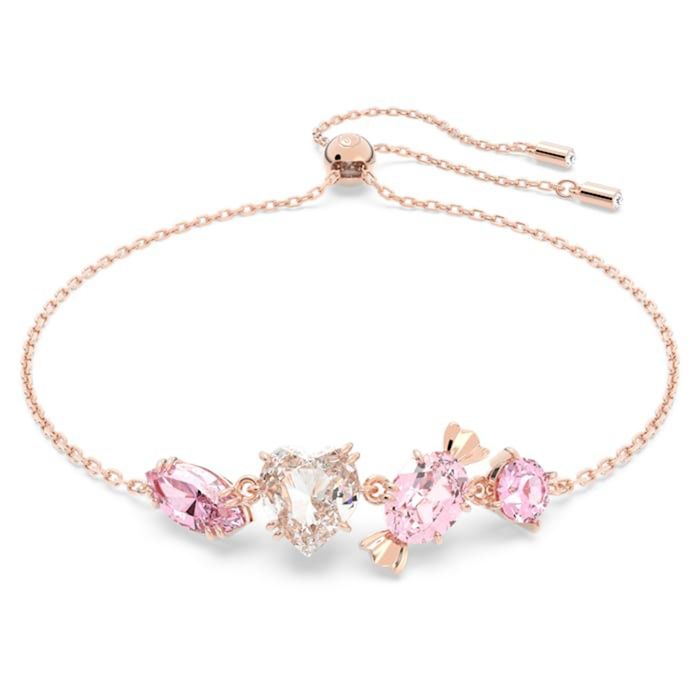 Vòng Đeo Tay Nữ Swarovski Gema 520 Candy Female Bracelet New Style Adjustable Simple Fashion Màu Vàng Hồng