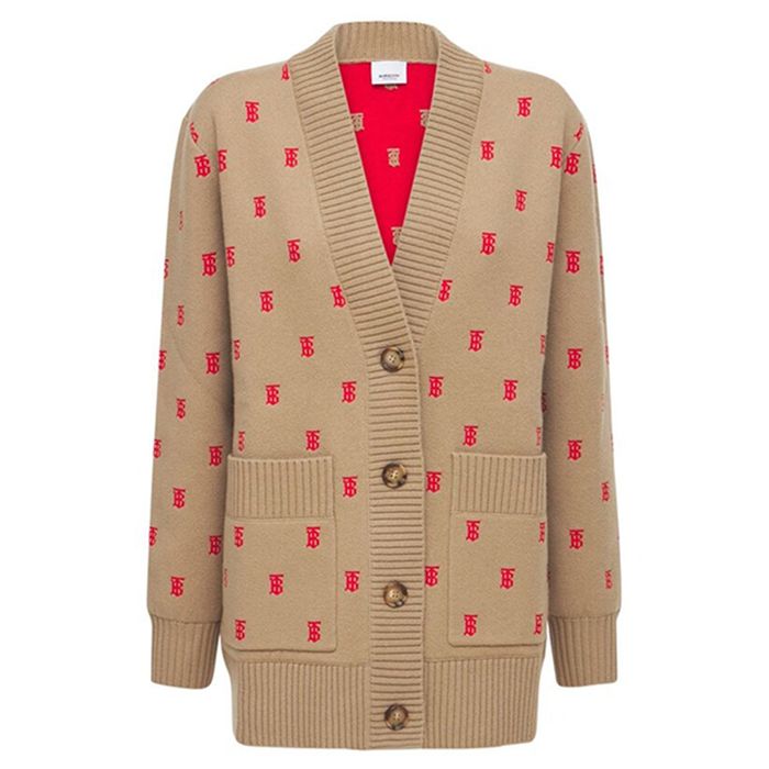 Áo Len Burberry Beige Palena Cardigan 222376F095002 Màu Be Đậm Size S