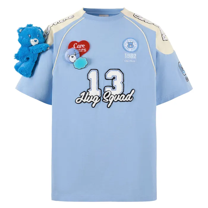 Áo Phông 13 De Marzo CARE BEARS Hug Squad T-shirt Placid Màu Xanh Blue