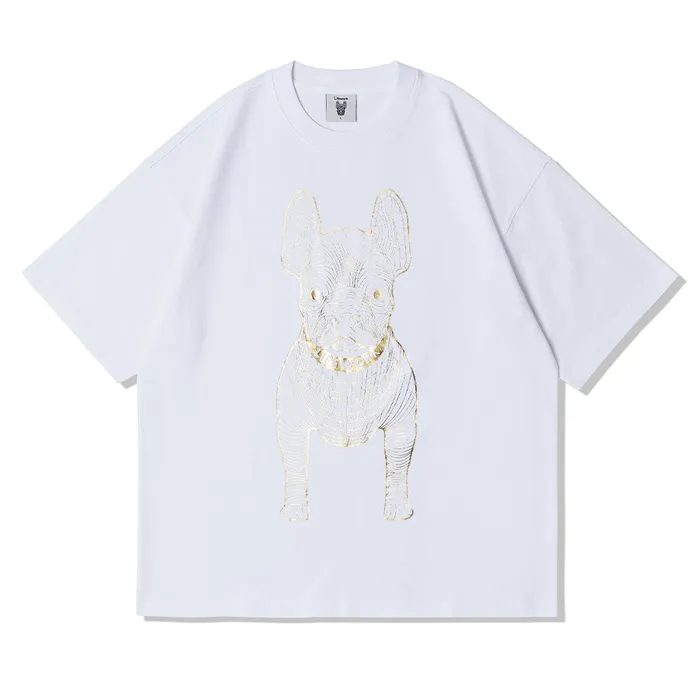 Áo Phông LifeWork Gold Silver Dog Short-Sleeved T-Shirt LW235TS299 Màu Trắng Size M