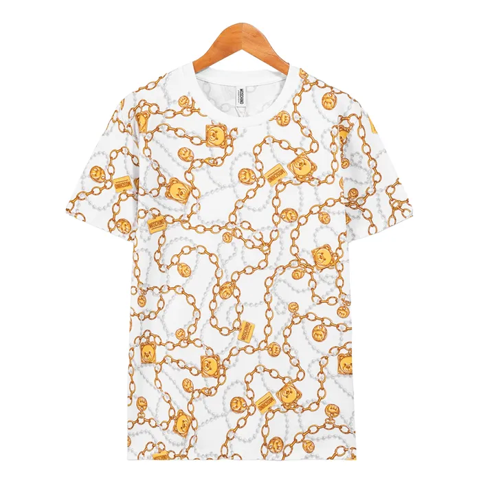 Áo Phông Moschino T-Shirt 48257265KS Màu Trắng Size 46