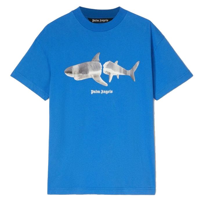 Áo Phông Nam Palm Angles Shark Tshirt Màu Xanh Blue