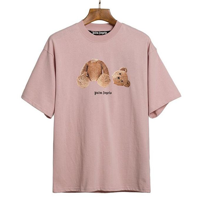 Áo Phông Palm Angels Tshirt PA Bear Tee Màu Hồng Nâu Size M