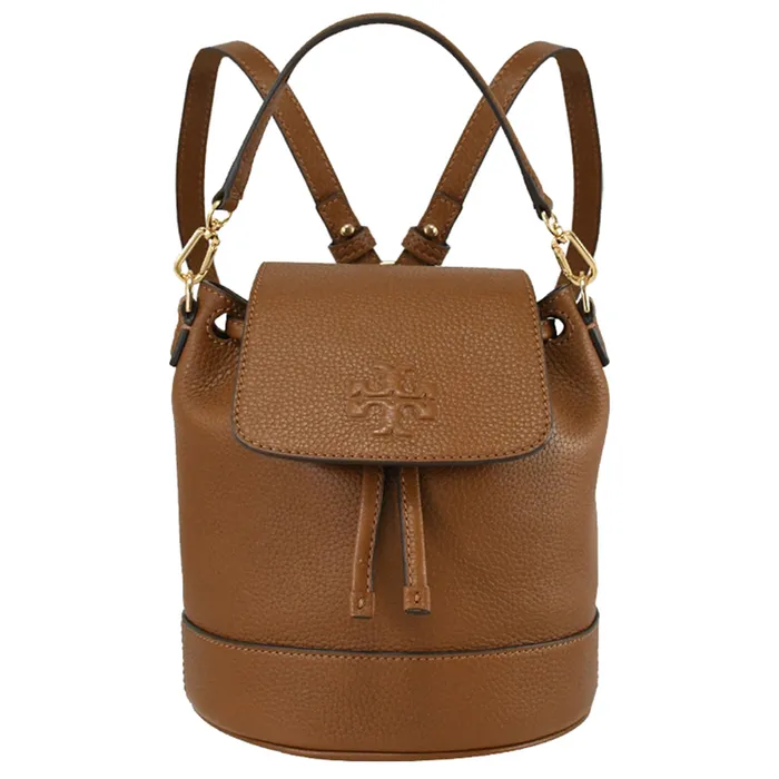 Balo Nữ Tory Burch Thea Logo Màu Nâu