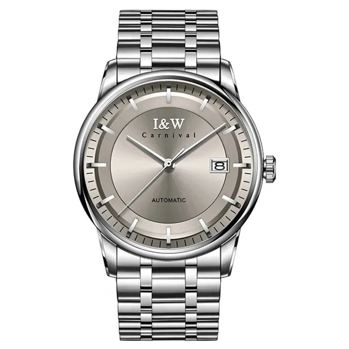 Đồng Hồ Nam I&W Carnival 572G1 Automatic Màu Xám Bạc