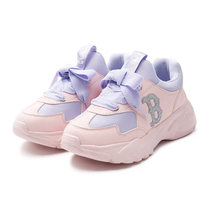 Giày Thể Thao Trẻ Em MLB Kids Big Ball Chunky Flex Girls Junior Boston Red Sox 7FSHJB33N-43PCL Màu Hồng Tím