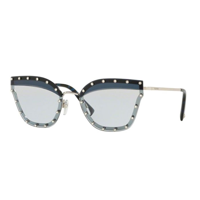 Kính Mát Nữ Valentino VA2028 Butterfly Sunglasses Màu Xanh Nhạt