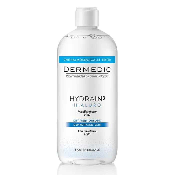 Nước Tẩy Trang Cho Da Khô Dermedic Hydrain3 Hialuro Micellar Water H2O 500ml CT
