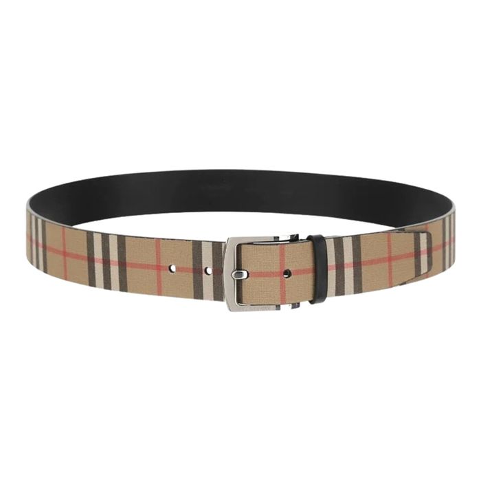 Thắt Lưng Nam Burbberry Vintage Belt BBR 8052782 Màu Nâu Họa Tiết  Size 90