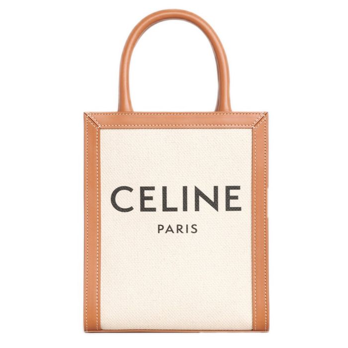Túi Đeo Vai Nữ Celine With Celine Print 'Natural Tan' 192082BNZ02NT Màu Cream