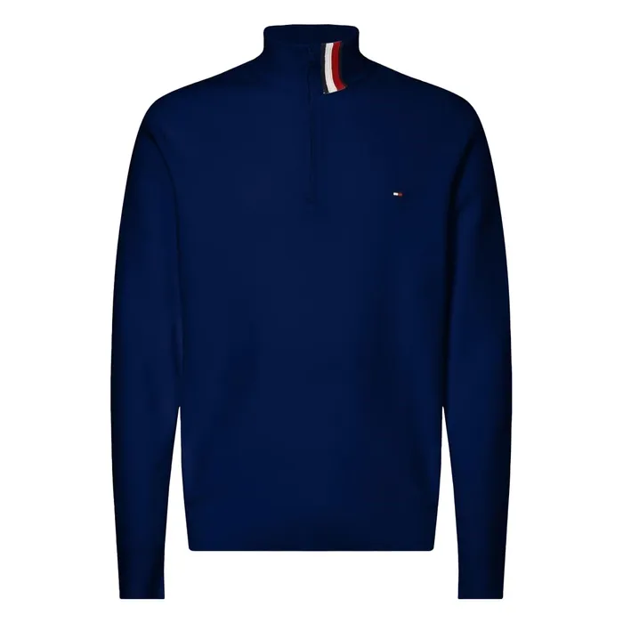 Áo Len Tommy Hilfiger Half-Zip Mockneck Sweater MW22868-400 Màu Xanh Navy Size L
