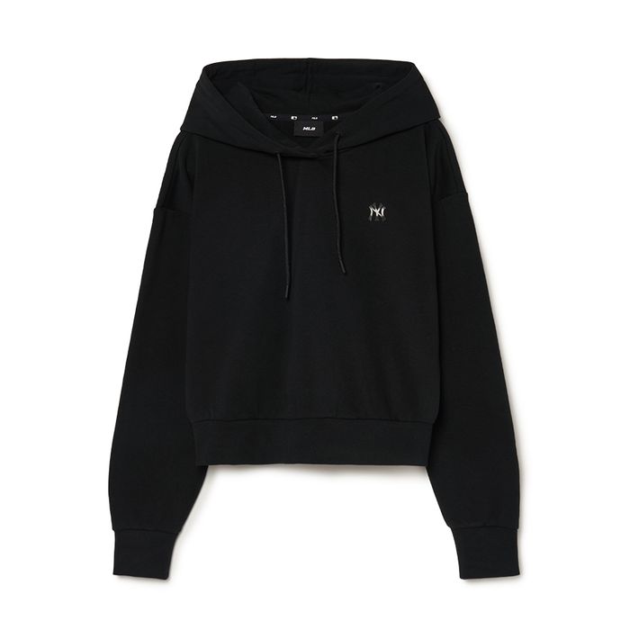 Áo Hoodie Nữ MLB Athleisure New York Yankees 3FHDB2134-50BKS Màu Đen