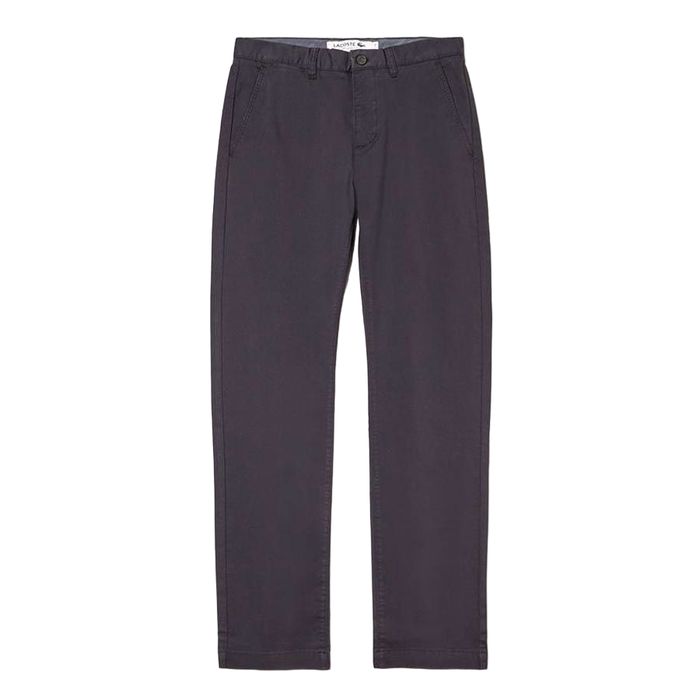 Quần Kaki Lacoste Men's Regular Fit Stretch Cotton Chinos HH8811 51 166 Màu Tím Than Size US 32