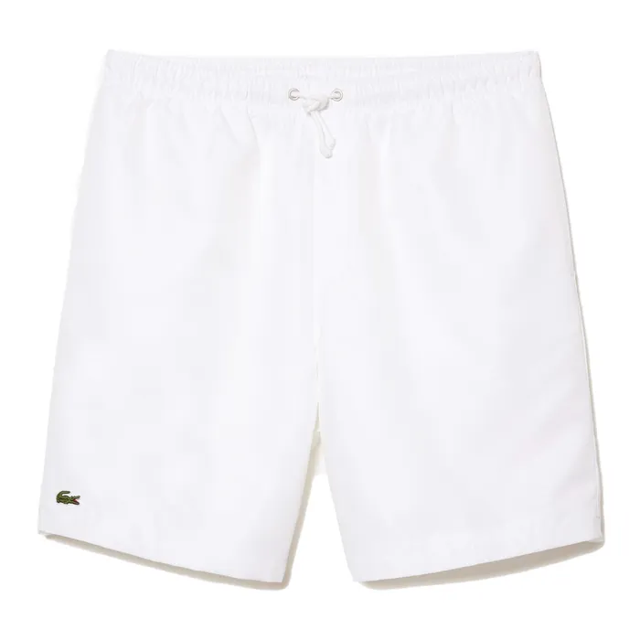 Quần Short Nam Lacoste Men's SPORT Tennis Solid Diamond Weave Shorts GH353T-001 Màu Trắng Size 3
