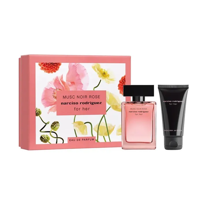 Set Nước Hoa Nữ Narciso Rodriguez Musc Noir Rose EDP + Lotion
