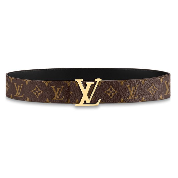 Thắt Lưng Unisex Louis Vuitton LV M0566Q Initials Reversible Belt Màu Nâu Đen Size 90