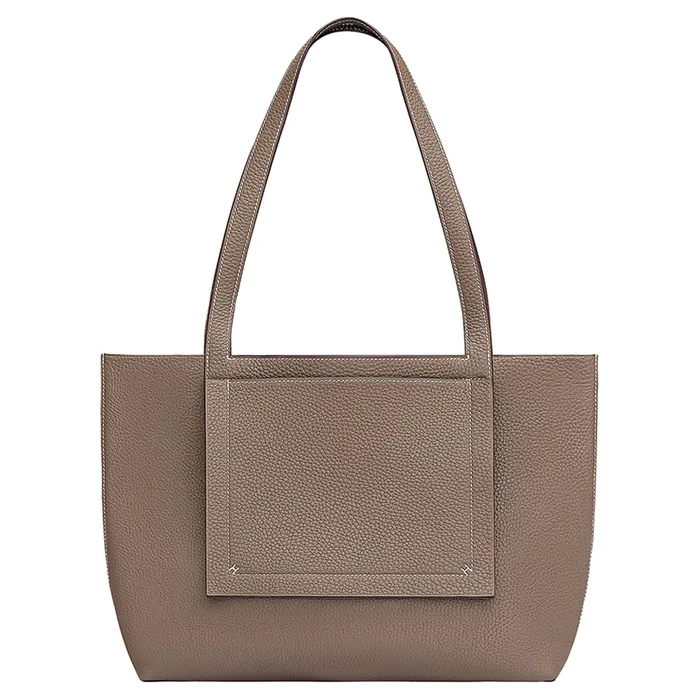 Túi Tote Nữ Hermès Cabasellier Etoupe Bag Màu Nâu
