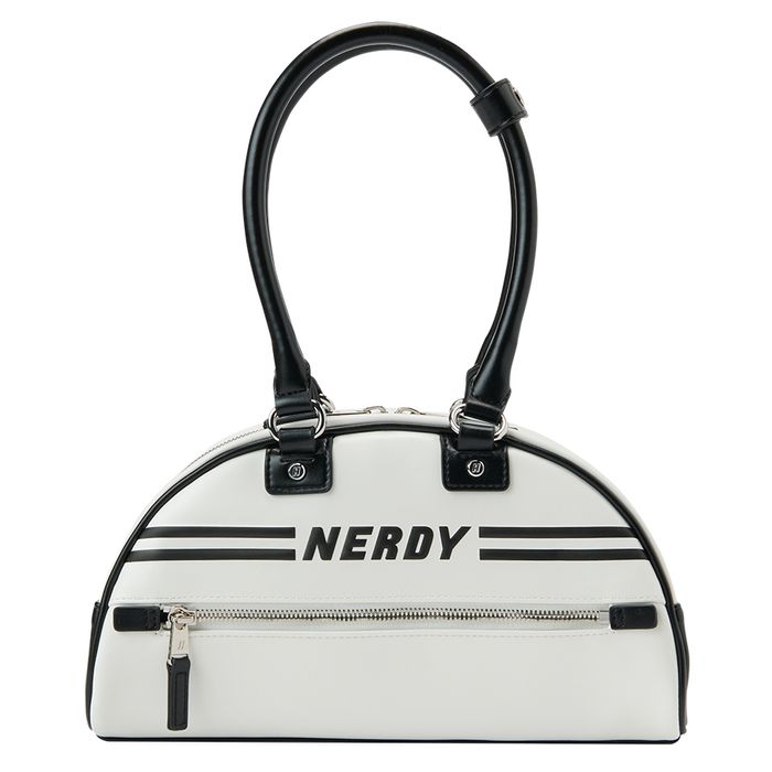Túi Xách Tay Nerdy Mini Bowling PNEU23AA01 Màu Trắng Đen