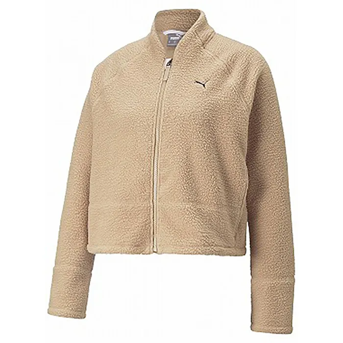 Áo Khoác Nữ Puma Training Wear Studio Sherpa Jacket Women's Yoga/Sports/Dance S Brush (94) Màu Be Size L