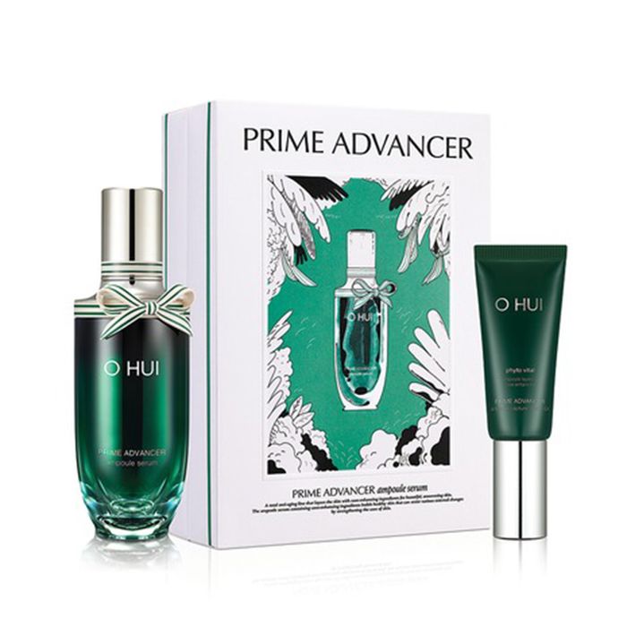 Bộ Dưỡng Da Ngăn Ngừa Lão Hóa Ohui Prime Advancer Ampoule Serum Special Set 2 Món