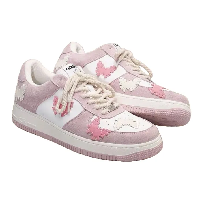 Giày Thể Thao Cat & Sofa Butterfly Shadow Shoes Màu Hồng