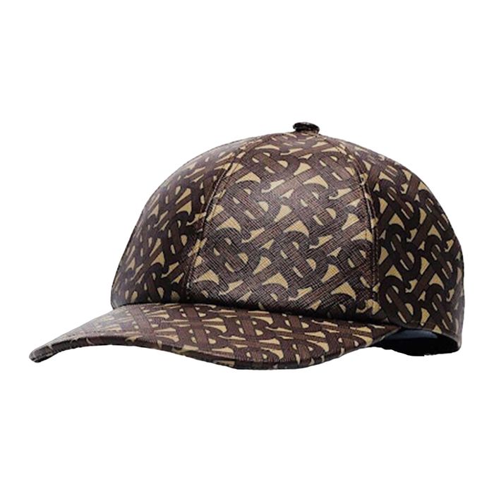 Mũ Nam Burberry Monogram Coated Baseball Cap 8018971 Màu Nâu Be Size L