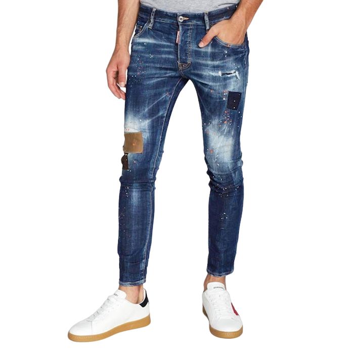 Quần Jean Nam Dsquared2 Skater S74LB1158 Màu Xanh Size 44
