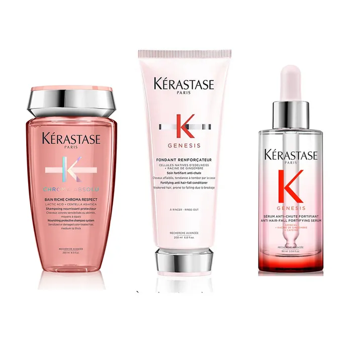 Combo Dầu Gội, Dầu Xả, Tinh Chất Chăm Sóc Tóc Kérastase Genesis 3 Món