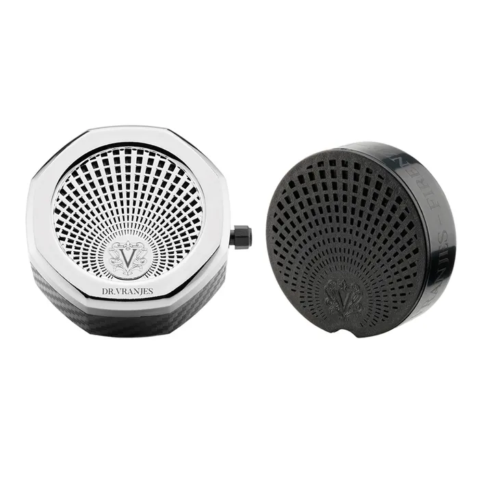 Set Nước Hoa Ô Tô Dr. Vranjes Firenze Case Chrome Và Lõi  Rosa Tabacco